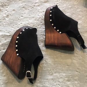 Torrid strappy platform shoe.